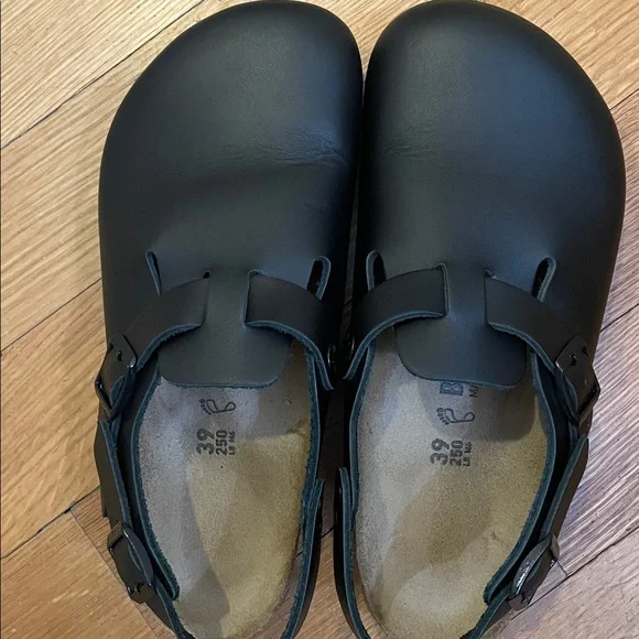 Birkenstock Black Tokio Super Grip sandals 39 like new 8-8.5 - Picture 2 of 13